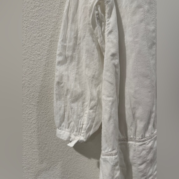 House of Harlow 1960 100% Cotton White Vivienne Mini Drop Waist Boho Dress M - Picture 17 of 17